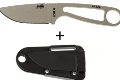 Couteau de cou Esee Izula Desert Tan IZULA-DT lame acier carbone 6,7cm manche en acier + étui