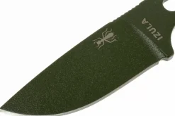 Couteau de cou Esee Izula IZULA-OD lame acier carbone 6,2cm manche ajouré acier vert olive + étui