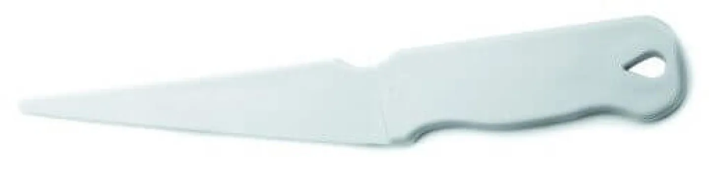 Couteau de décor en polymère blanc 27cm ultra-précis