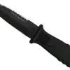 Couteau de plongée Fox Tekno Military 11cm acier 420 manche gomme + étui