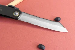 Couteau de poche Higonokami Kanetsune lame 7cm manche acier noir