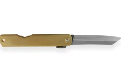 Couteau de poche Higonokami Kanetsune lame 7,5cm manche laiton