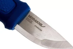 Couteau de poche Mora Eldris 12649 lame inox 5,9cm manche caoutchouc bleu + étui