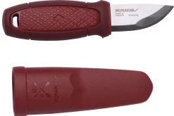 Couteau de poche Mora Eldris 12648 lame inox 5,9cm manche caoutchouc rouge + étui