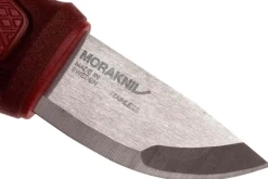 Couteau de poche Mora Eldris 12648 lame inox 5,9cm manche caoutchouc rouge + étui