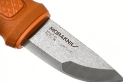 Couteau de poche Mora Eldris 13501 lame inox 5,9cm manche caoutchouc burnt orange + étui