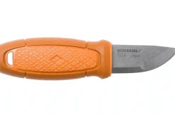 Couteau de poche Mora Eldris 13501 lame inox 5,9cm manche caoutchouc burnt orange + étui