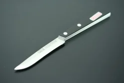 Couteau de table GÜDE Universel 10cm micro-denté manche noir/blanc