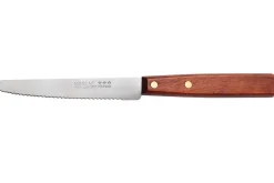 Couteau de table Nogent Classic lame crantée 11cm manche en charme coloris merisier