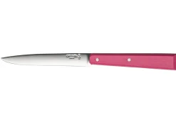Couteau de table Opinel Bon Appétit Bois n°125 lame 11cm en inox manche en charme fuchsia