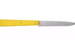 Couteau de table Opinel Bon Appétit Bois n°125 lame 11cm en inox manche en charme jaune