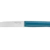 Couteau de table Opinel Bon Appétit + lame 11cm en inox manche en polymère bleu canard