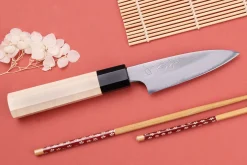 Couteau d'office 9cm japonais artisanal Naoki Mazaki WS2 poli