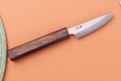 Couteau d'office 8cm japonais artisanal Yuzo Enju Damas 440C