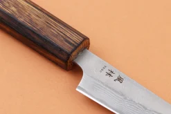 Couteau d'office 8cm japonais artisanal Yuzo Enju Damas 440C
