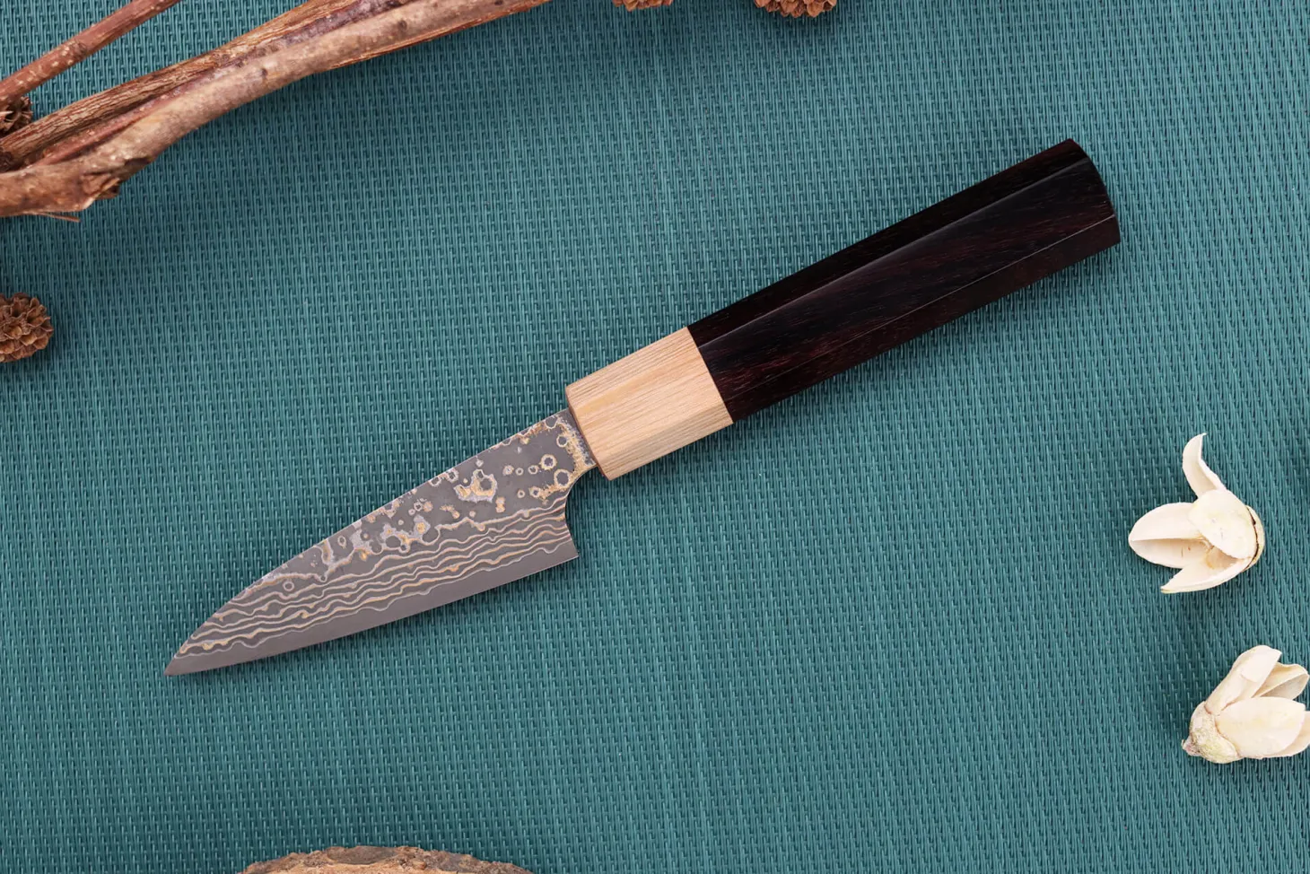 Couteau d'office 9cm japonais artisanal Takeshi Saji VG10 Gold