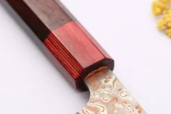 Couteau d'office 9cm japonais artisanal Takeshi Saji VG10 Rainbow Nashiji