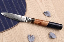 Couteau d'office 8cm Kutoyama damas nid d'abeille