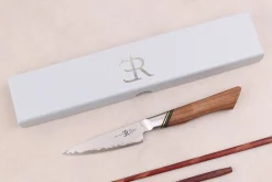 Couteau d'office 9cm Ryda Knives A-30 San Maï et manche en noyer