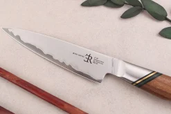 Couteau d'office 9cm Ryda Knives A-30 San Maï et manche en noyer
