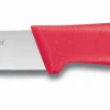 Couteau d'office Fischer Bargoin Creative Chef 10cm manche surmoulé rouge