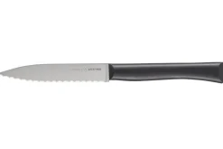 Couteau d'office Intempora Opinel n°226 lame crantée 10cm manche bleu marine
