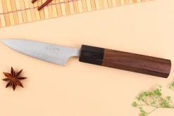 Couteau d'office japonais artisanal Shibata Koutetsu AS 8cm