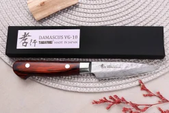 Couteau d'office japonais 8cm Sakai Takayuki Damascus Western 33 couches