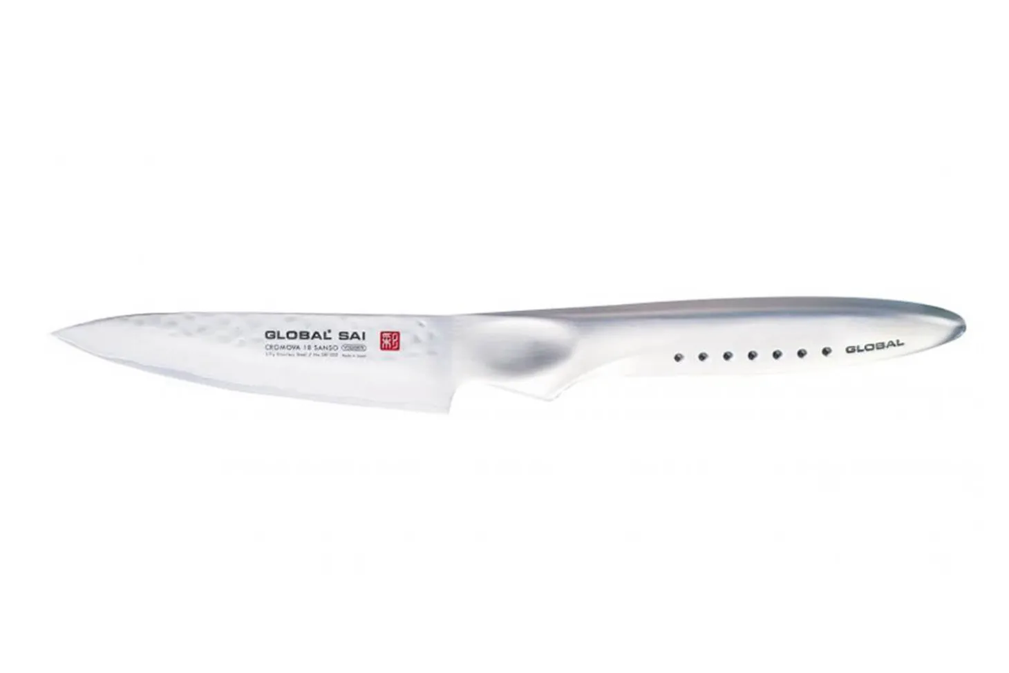 Couteau d'office japonais Global Sai S02R lame martelée 10cm