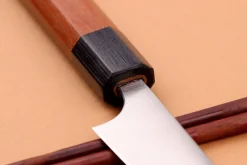 Couteau d'office kiritsuke japonais artisanal Shibata Koutetsu R2 8cm
