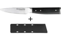 Couteau d'office Kitchen Aid Gourmet lame acier japonais 9cm + étui de protection