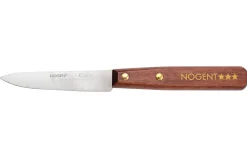 Couteau d'office Nogent Classic en bois de charme teinte merisier lame 9cm