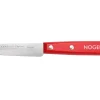 Couteau d'office Nogent Classic manche en bois de charme teinte rouge cerise lame 9cm