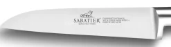 Couteau d'office SABATIER Idéal Inox 100% forgé rivets laiton dos droit 9cm