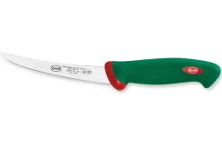 Couteau à désosser professionnel Sanelli Premana lame renversée 15cm manche vert