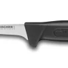 Couteau à désosser professionnel Fischer HACCP lame usée 11cm manche noir