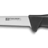 Couteau à désosser professionnel Fischer HACCP lame usée 17cm manche noir