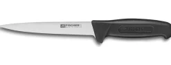 Couteau à désosser professionnel Fischer HACCP lame usée 17cm manche noir