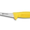 Couteau à désosser professionnel Fischer HACCP lame courbée 15cm manche jaune