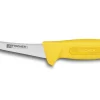 Couteau à désosser professionnel Fischer HACCP lame courbée 13cm manche jaune