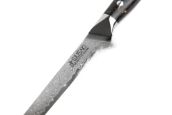 Couteau à désosser Wusaki Sakin Damas 10Cr 15cm manche en fibre de carbone et feuille d'or
