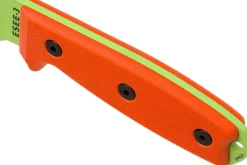 Couteau Esee 3 ESEE-3PM-VG lame acier carbone venom green 8,8cm manche G10 orange + étui