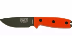 Couteau Esee 3 ESEE-3P-OD lame acier carbone vert 8,8cm manche G10 orange + étui