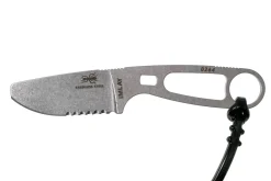 Couteau Esee Imlay ESEE-IMLAY lame semi-dentée 6,2cm manche ajouré inox + étui noir