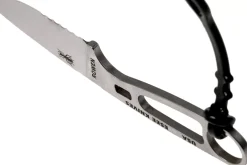 Couteau Esee Imlay ESEE-IMLAY lame semi-dentée 6,2cm manche ajouré inox + étui noir