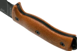 Couteau Esee 6 6PB-011 lame carbone 16,5cm manche G10/micarta marron + étui