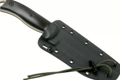 Couteau Esee 5 5PDT-004 lame carbone 13,2cm manche G10 noir/rouge + étui