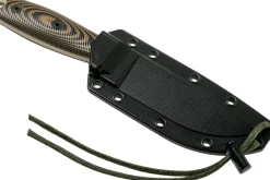 Couteau Esee 4 4PDT-005 lame carbone 11,6cm manche G10 coyote/noir + étui
