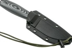 Couteau Esee 3 3PMB-002 lame acier carbone 8,8cm manche G10 gris et noir + étui