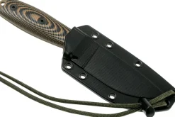 Couteau Esee 3 3PMDE-005 lame acier carbone 8,8cm manche G10 coyote et noir + étui